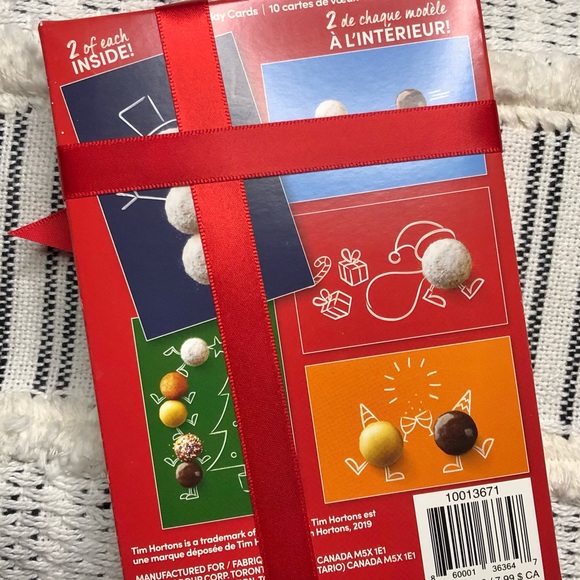 Tim Hortons 10-Count Boxed Christmas Holiday Greeting Cards NWT - Picture 2 of 5